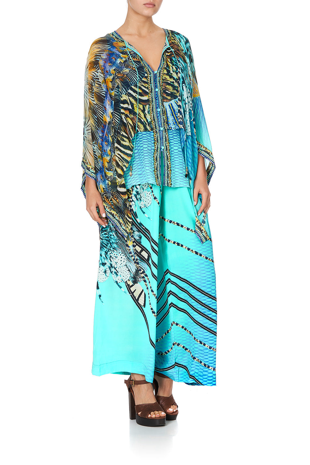 SHEER LAYERED TOP MARINE QUEEN