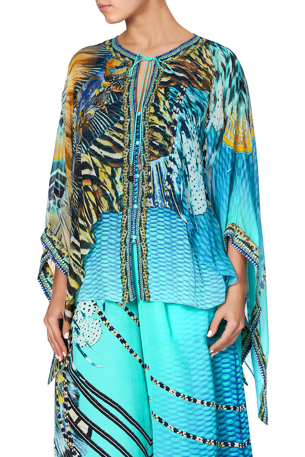 SHEER LAYERED TOP MARINE QUEEN