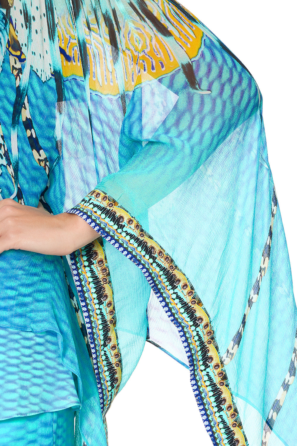 SHEER LAYERED TOP MARINE QUEEN