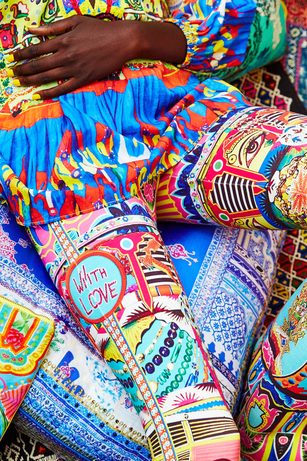 BOUNDLESS BLISS HIGH WAISTED FLARED TROUSER