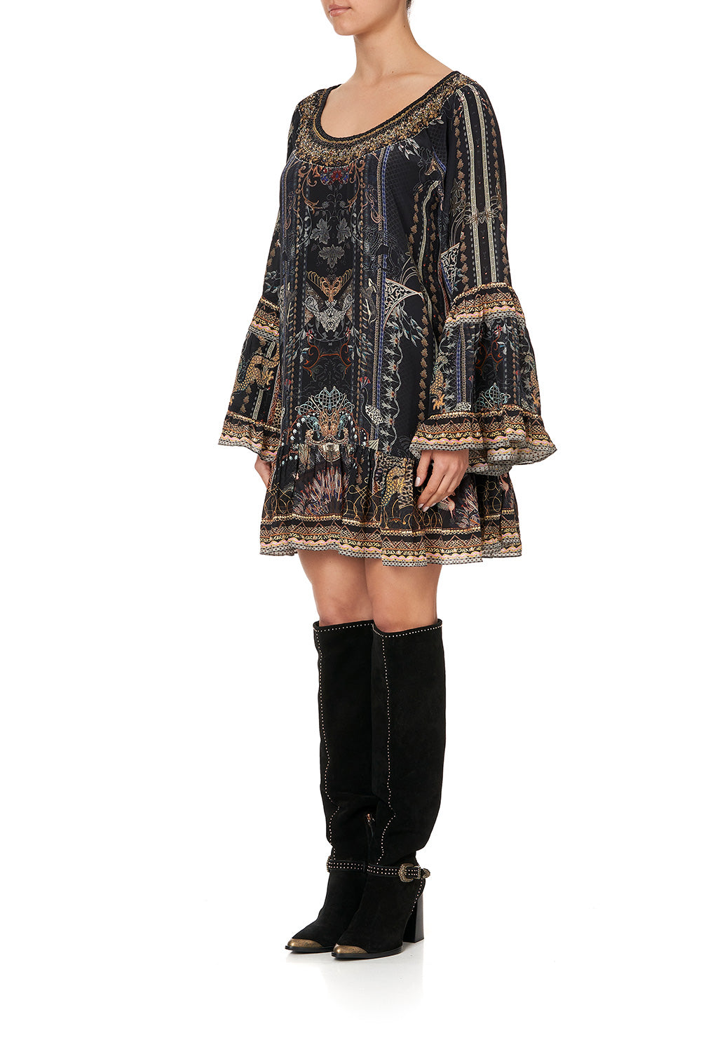 A LINE FRILL DRESS SON OF SEVEN QUEENS