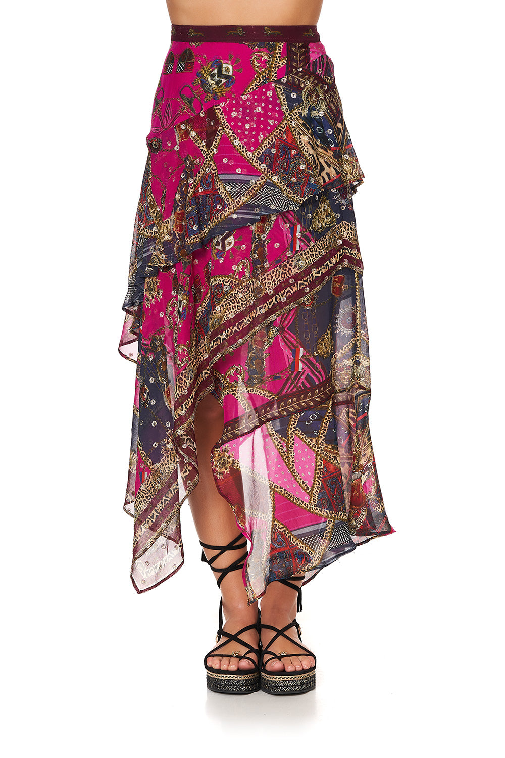 ASYMMETRICAL RUFFLE SKIRT DINING HALL DARLING