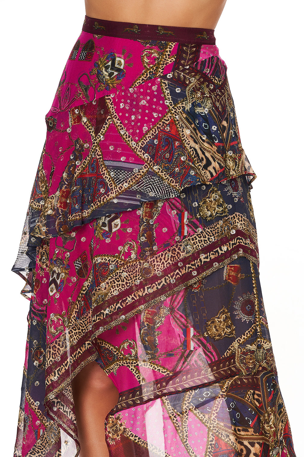 ASYMMETRICAL RUFFLE SKIRT DINING HALL DARLING