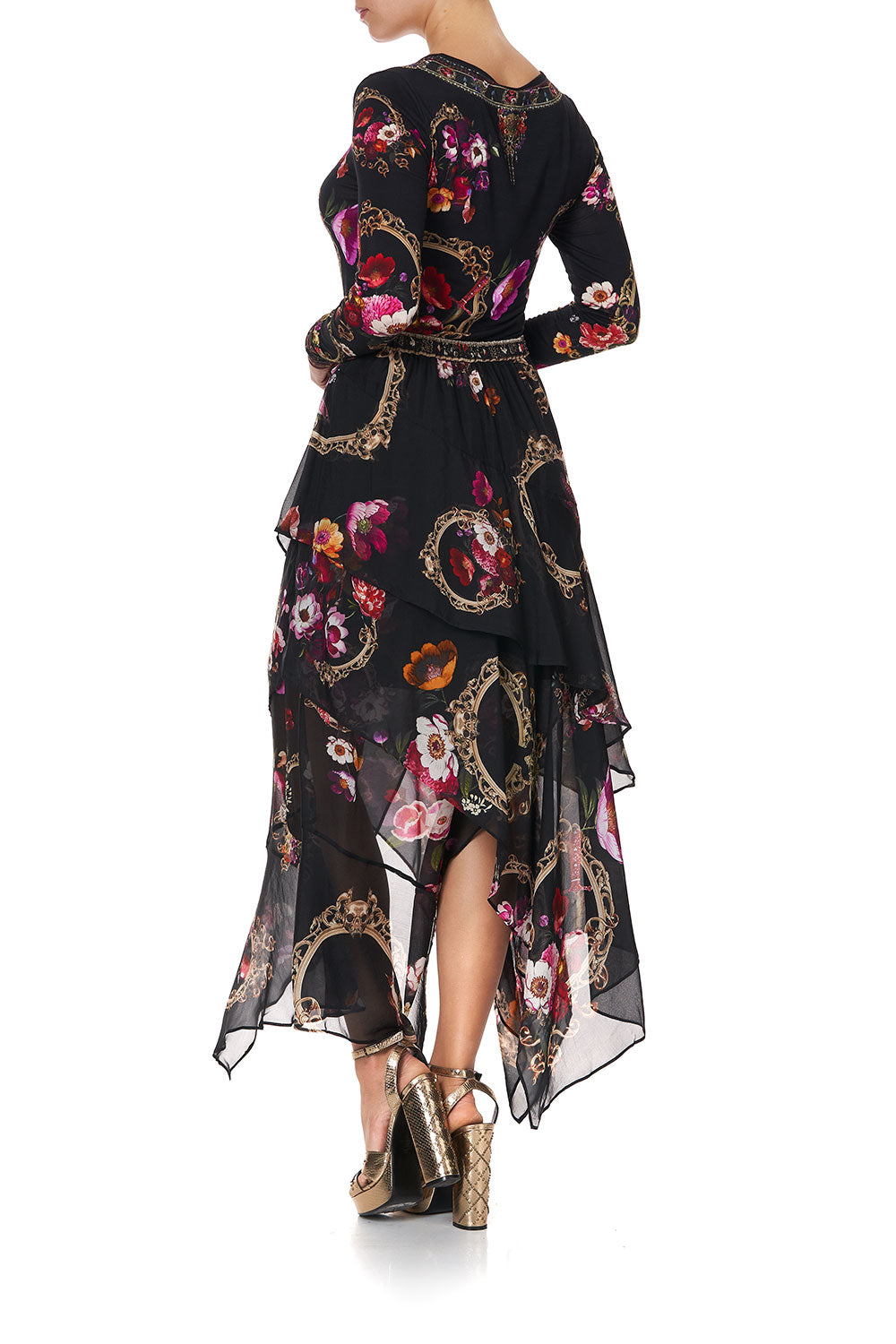 ASYMMETRICAL RUFFLE SKIRT MIRROR MIRROR