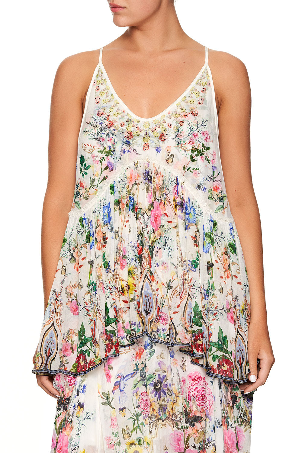 CAMILLA BACK OVERLAY TOP BOHEME