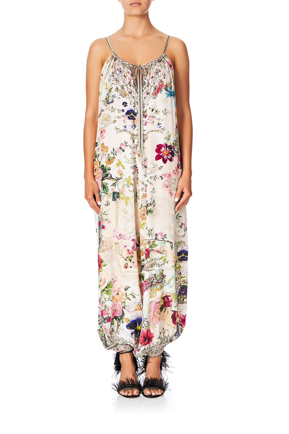 CAMILLA BALLOON JUMPSUIT JARDIN POSTCARDS