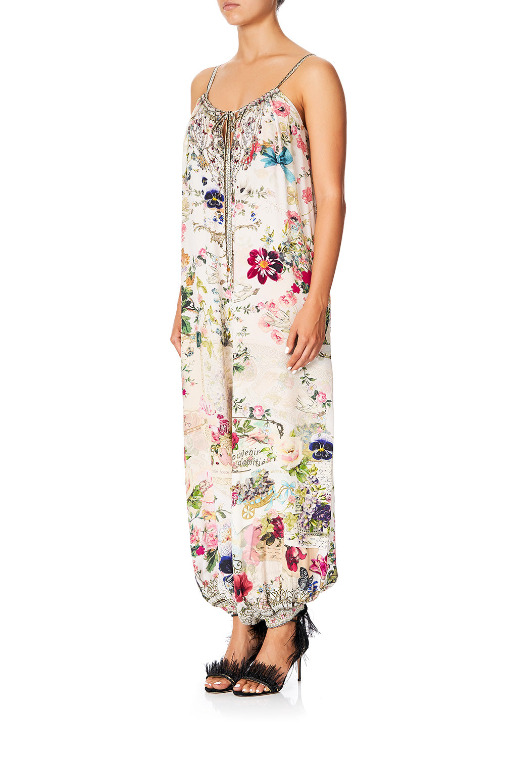 CAMILLA BALLOON JUMPSUIT JARDIN POSTCARDS