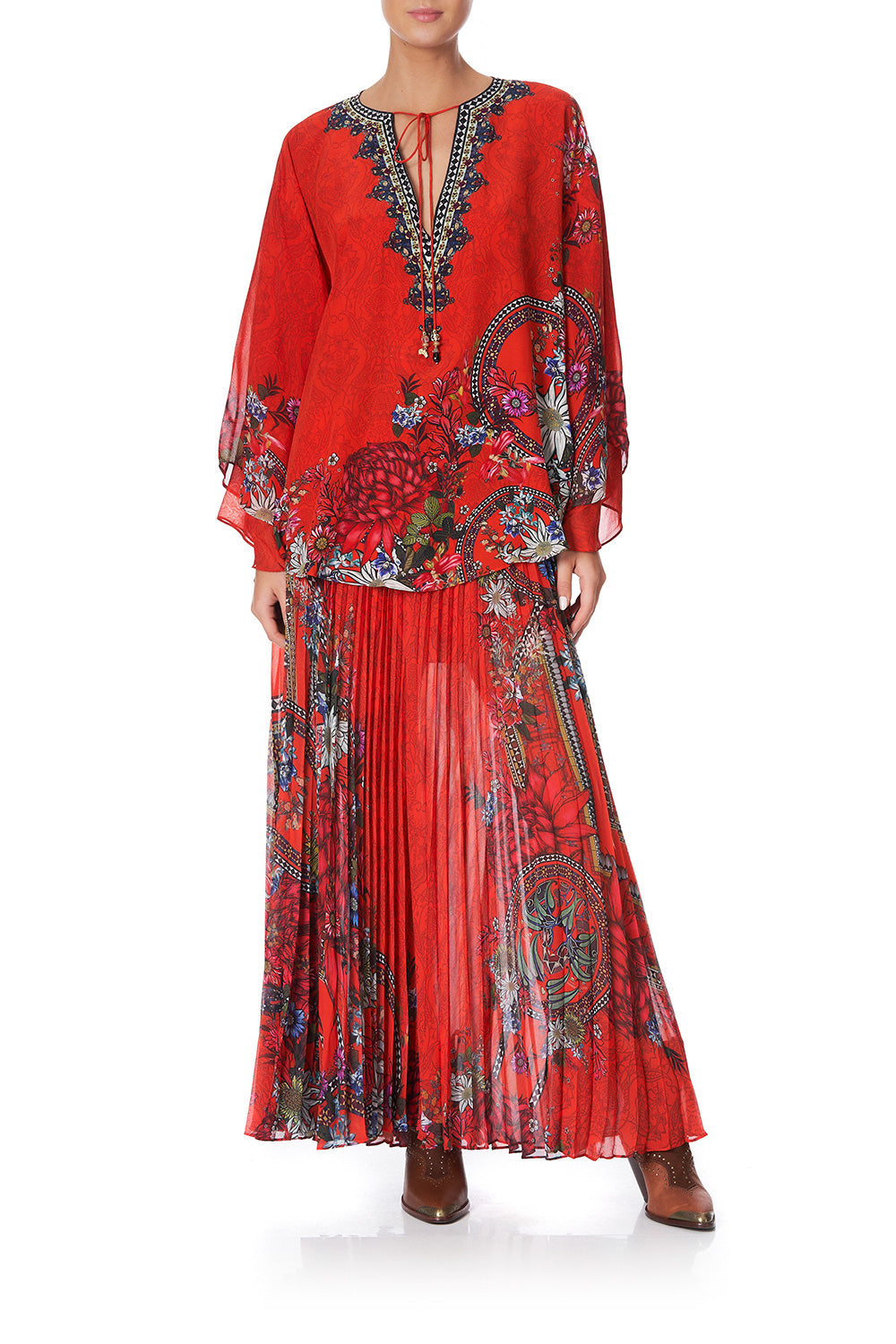 BLOUSE WITH DOUBLE SLEEVE WONDERING WARATAH