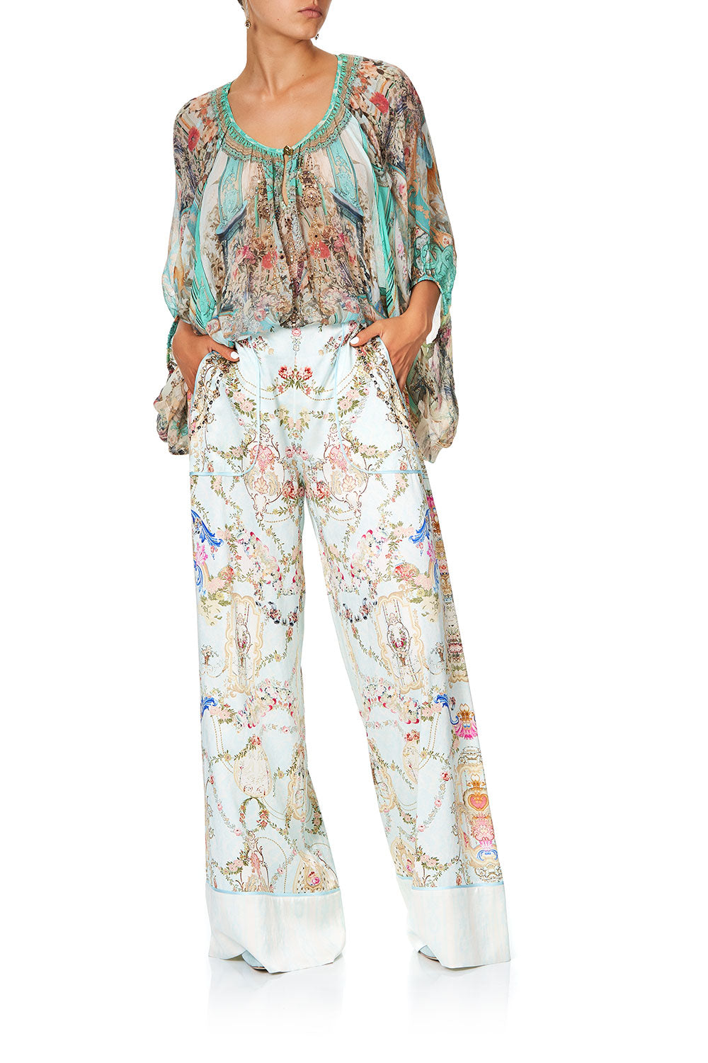 CAMILLA BLOUSE WITH KEYHOLE FRONT I DREAM OF MARIE