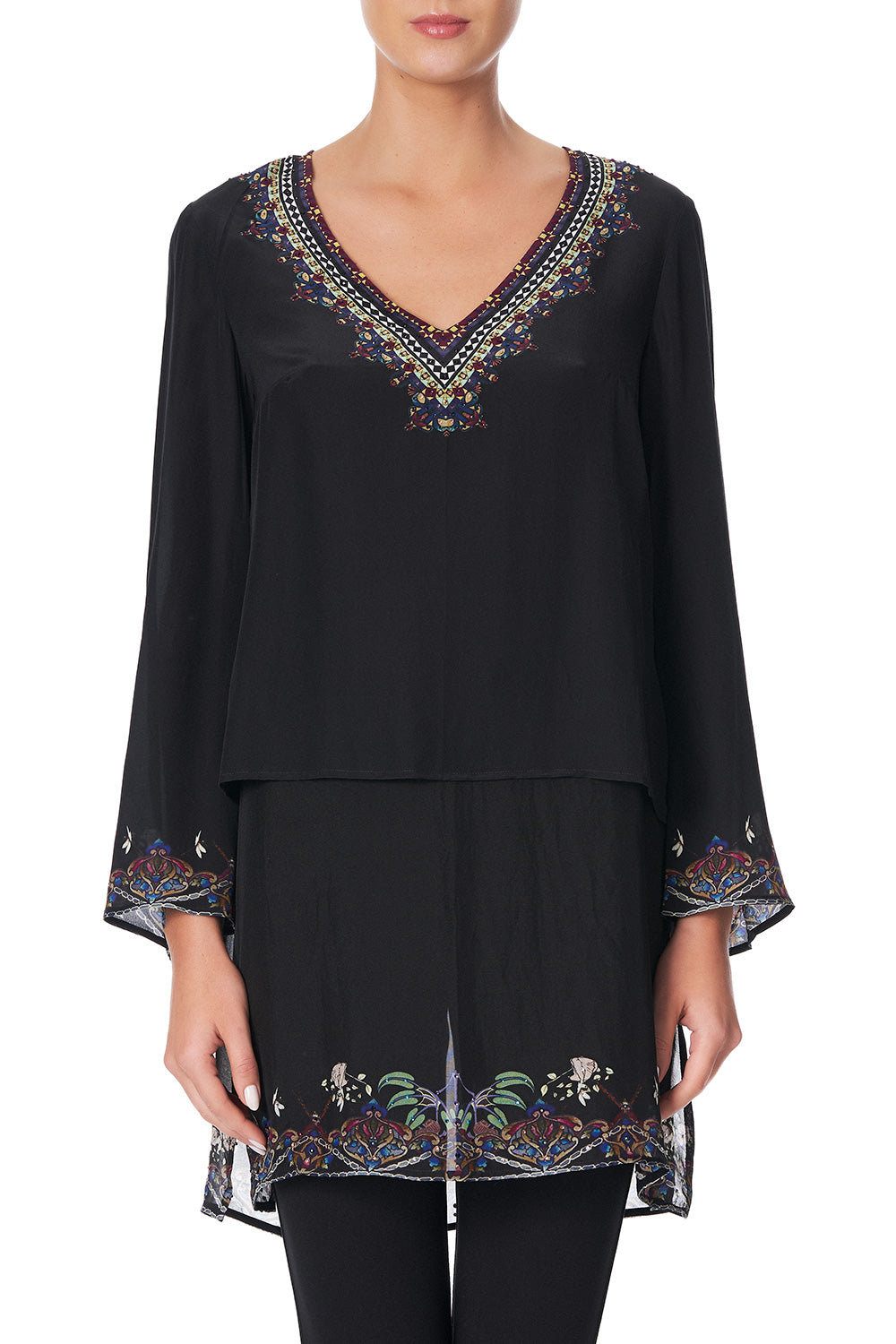 BLOUSE WITH SIDE SPLIT MS MATILDA