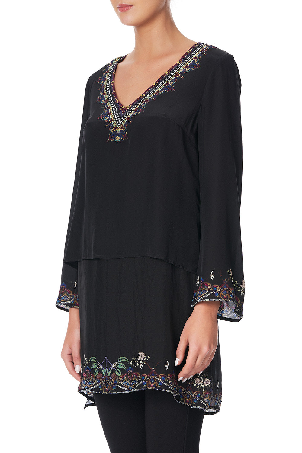 BLOUSE WITH SIDE SPLIT MS MATILDA