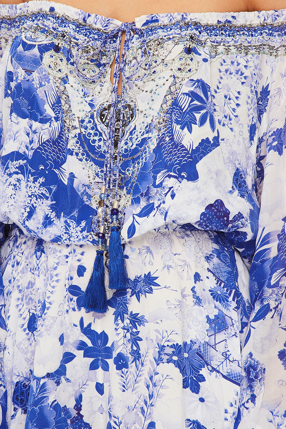 BLOUSON SLEEVE PLAYSUIT THE FAN SEA