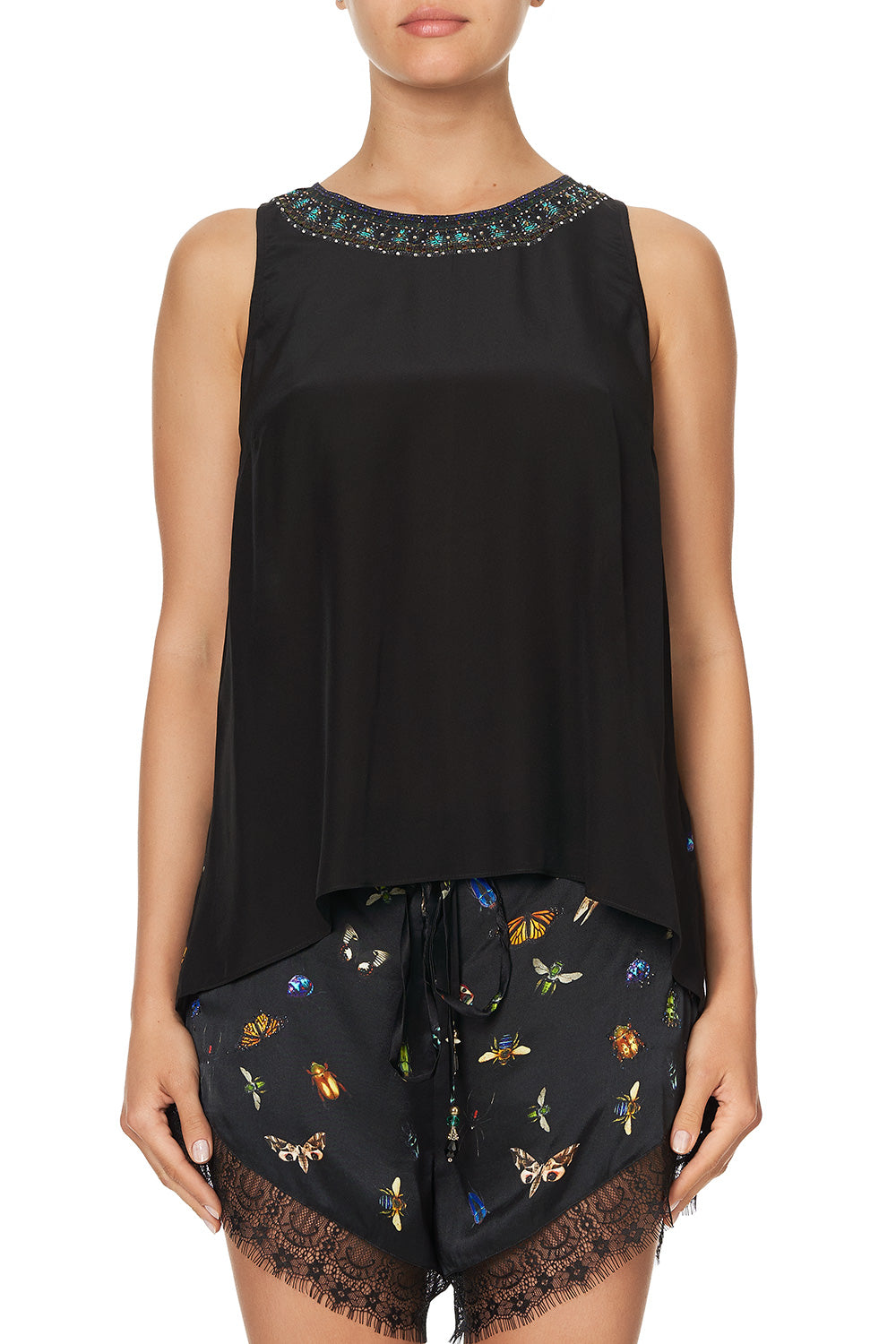 BUTTON BACK TOP LOVE BUG