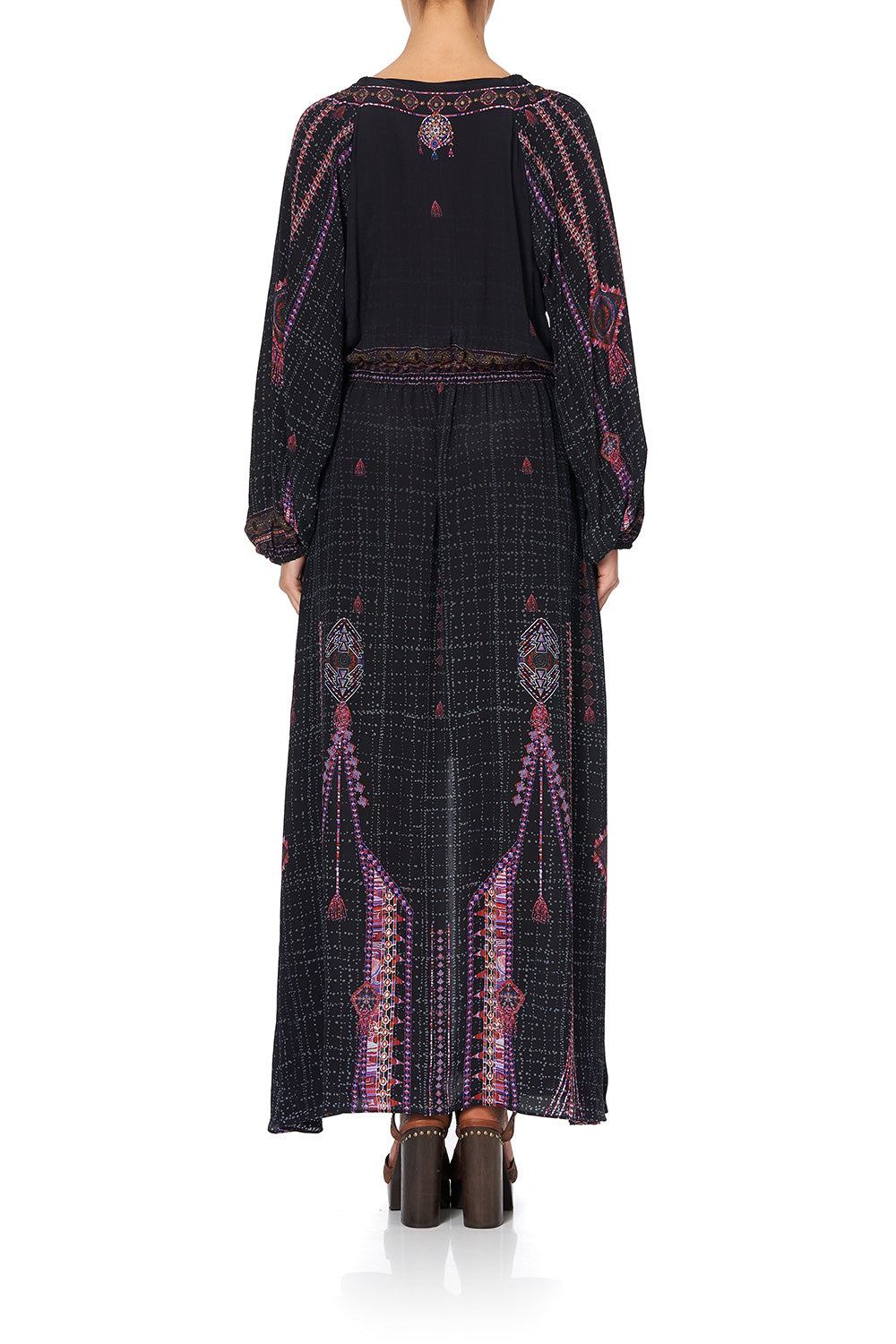 BUTTON DRESS WITH BLOUSON SLEEVE MINA MINA