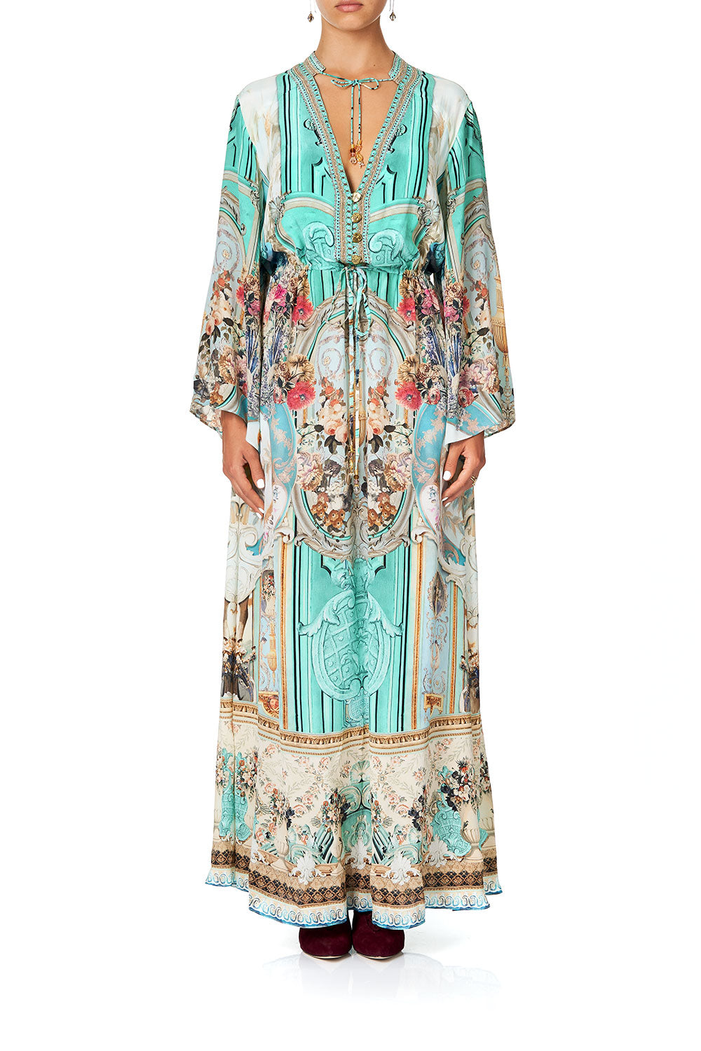 DRAWSTRING BUTTON UP DRESS I DREAM OF MARIE