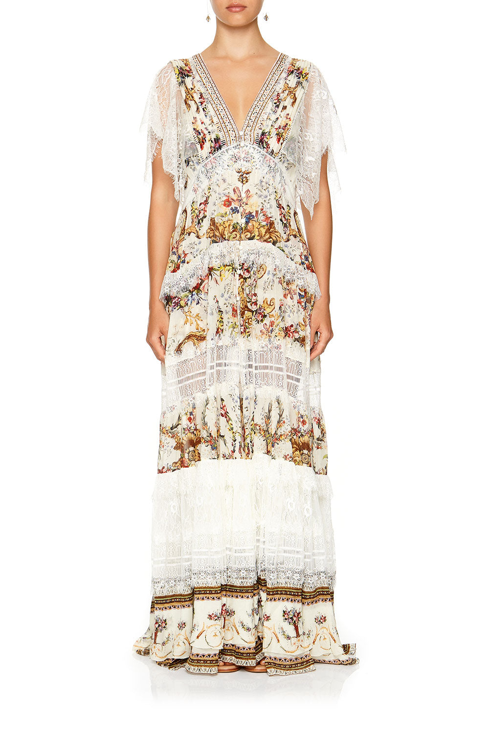 BUTTON UP DRESS WITH LACE INSERT OLYMPE ODE