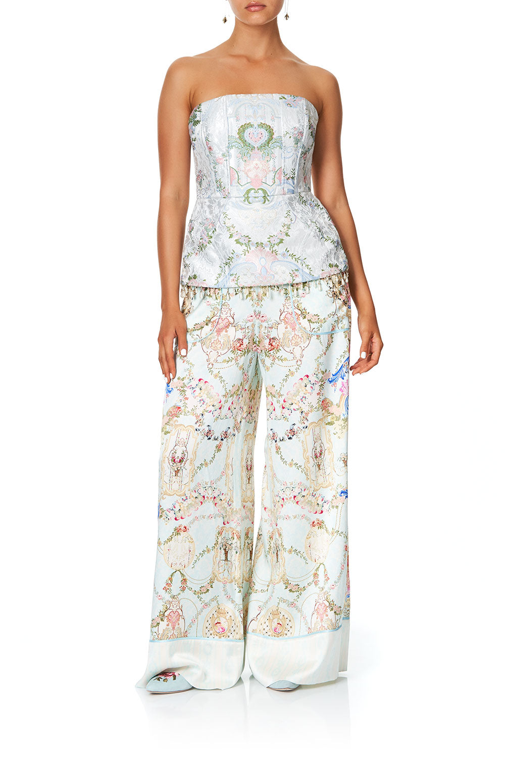 LOUNGE TROUSER WITH CUFFS VERSAILLES SKY