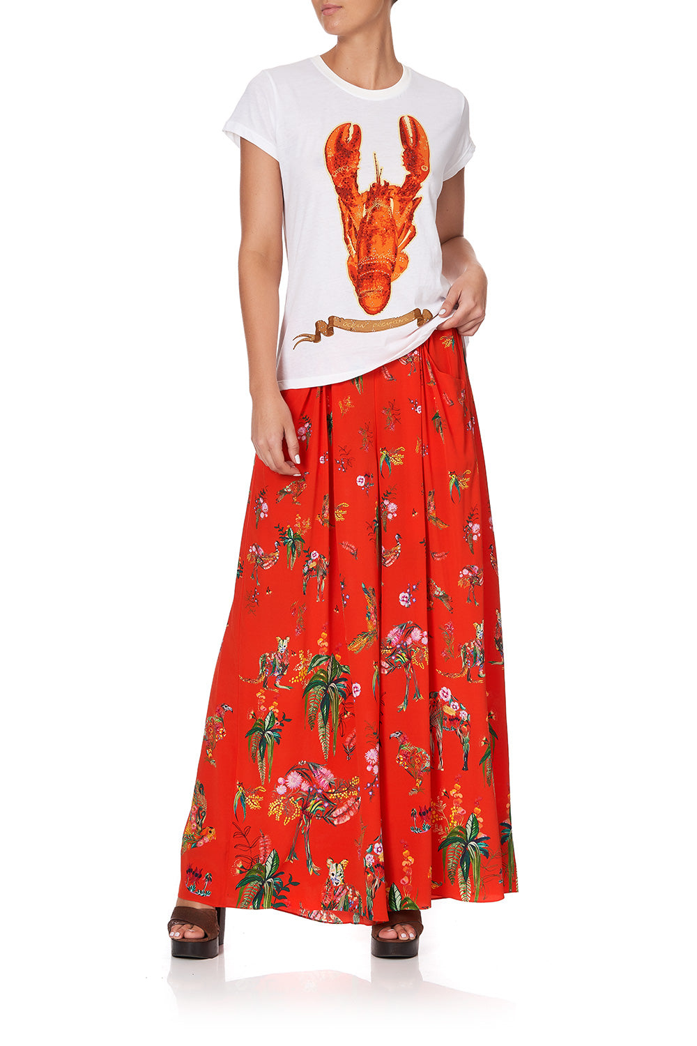 CURVED HEM FITTED TEE CINEMA PARADISO