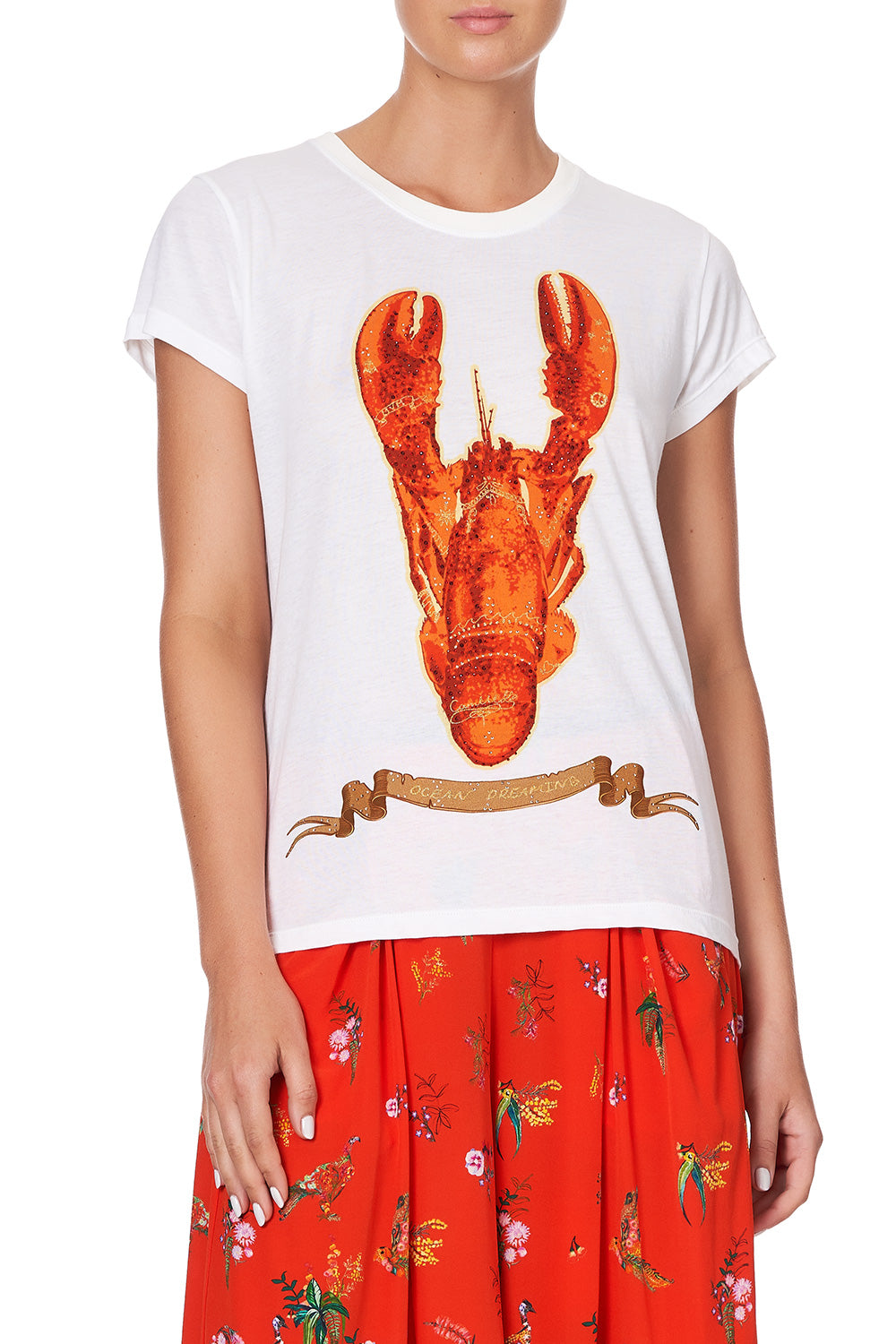 CURVED HEM FITTED TEE CINEMA PARADISO