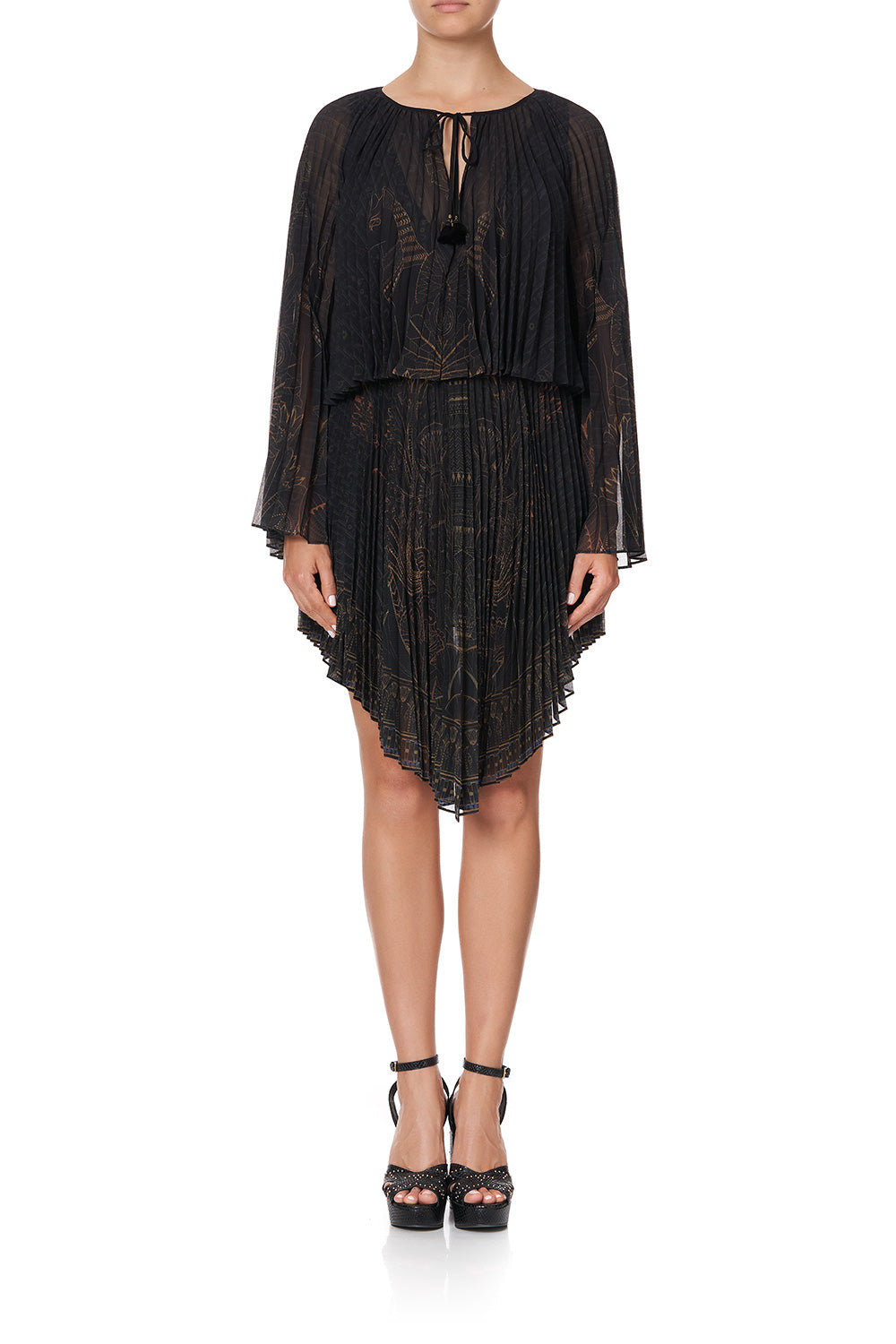 DOUBLE LAYER PLEATED DRESS COBRA KING