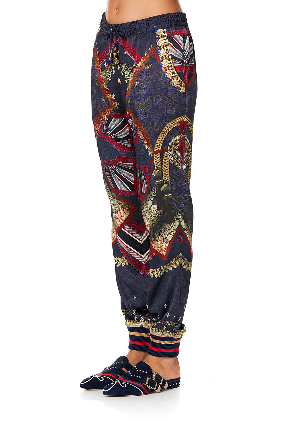 CAMILLA DRAWSTRING PANT WITH RIBBING THIS CHARMING WOMAN