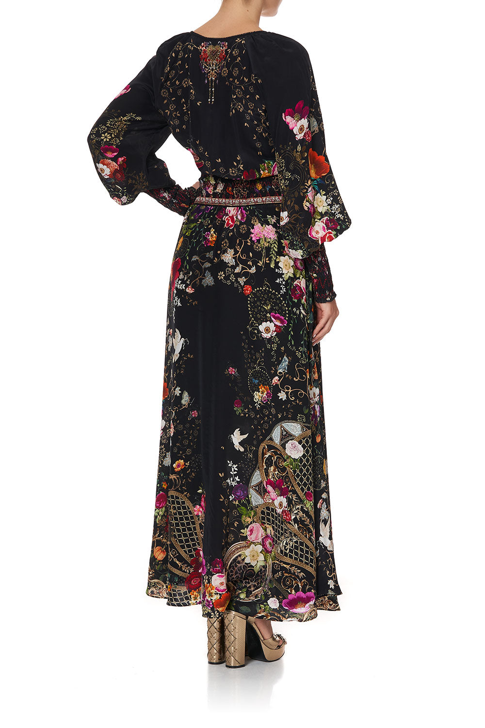 DRESS WITH SHIRRED DETAIL MIRROR MIRROR