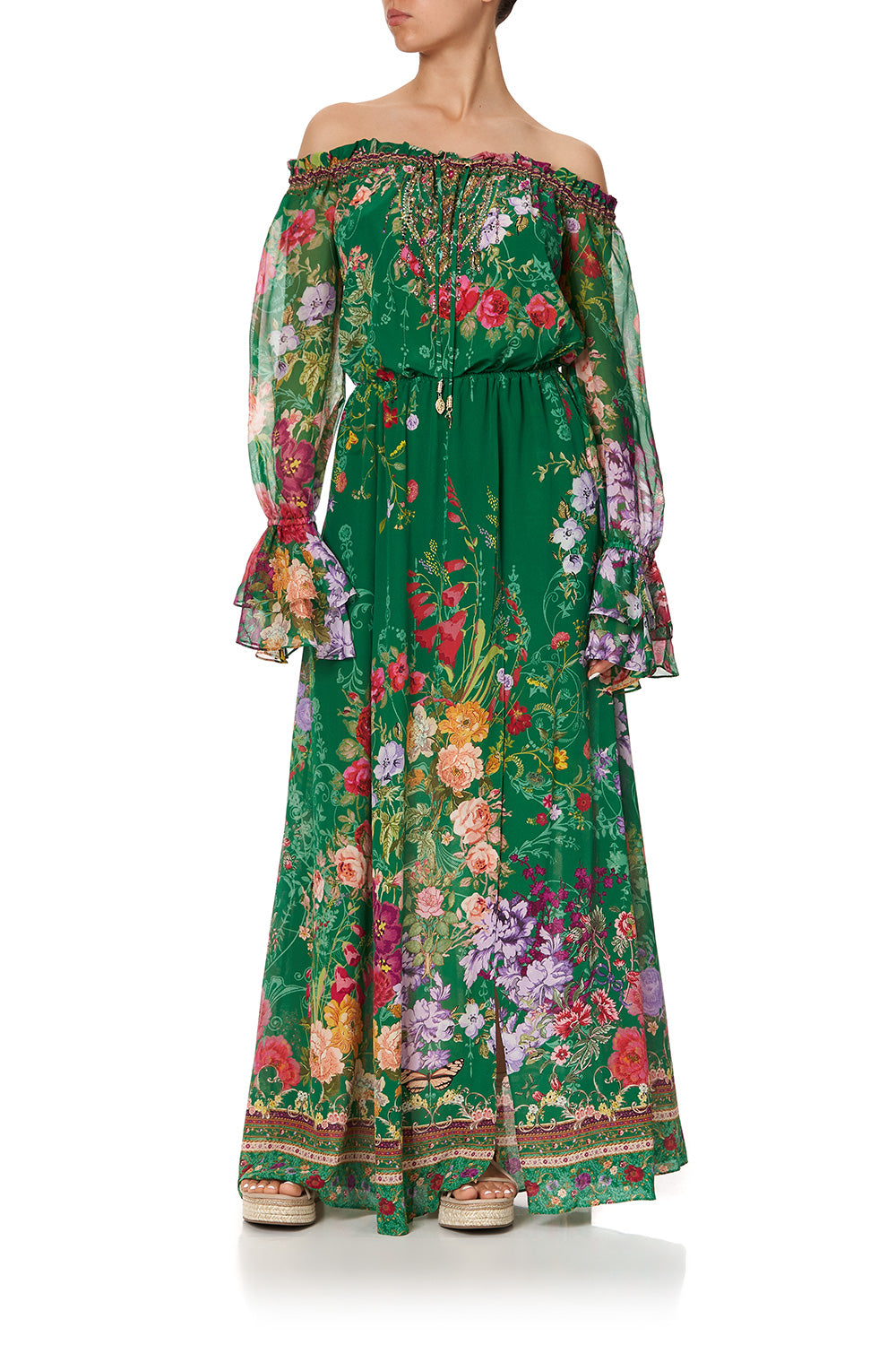 DROP SHOULDER SPLIT DRESS DIARIES FROM A VILLA