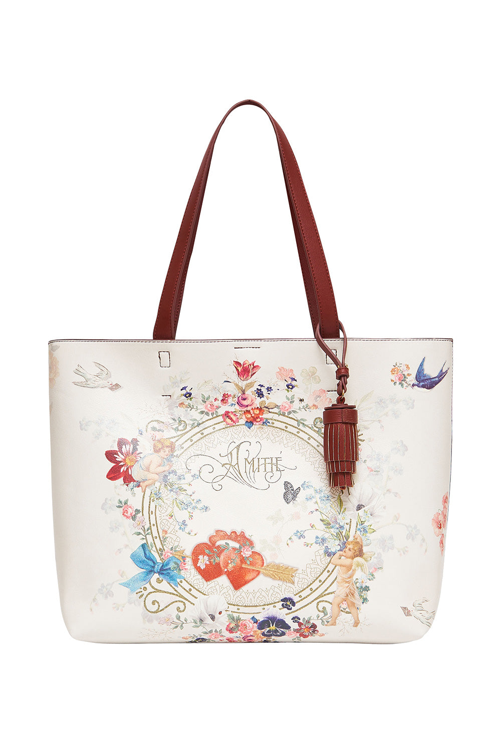 CAMILLA EAST WEST TOTE JARDIN POSTCARDS