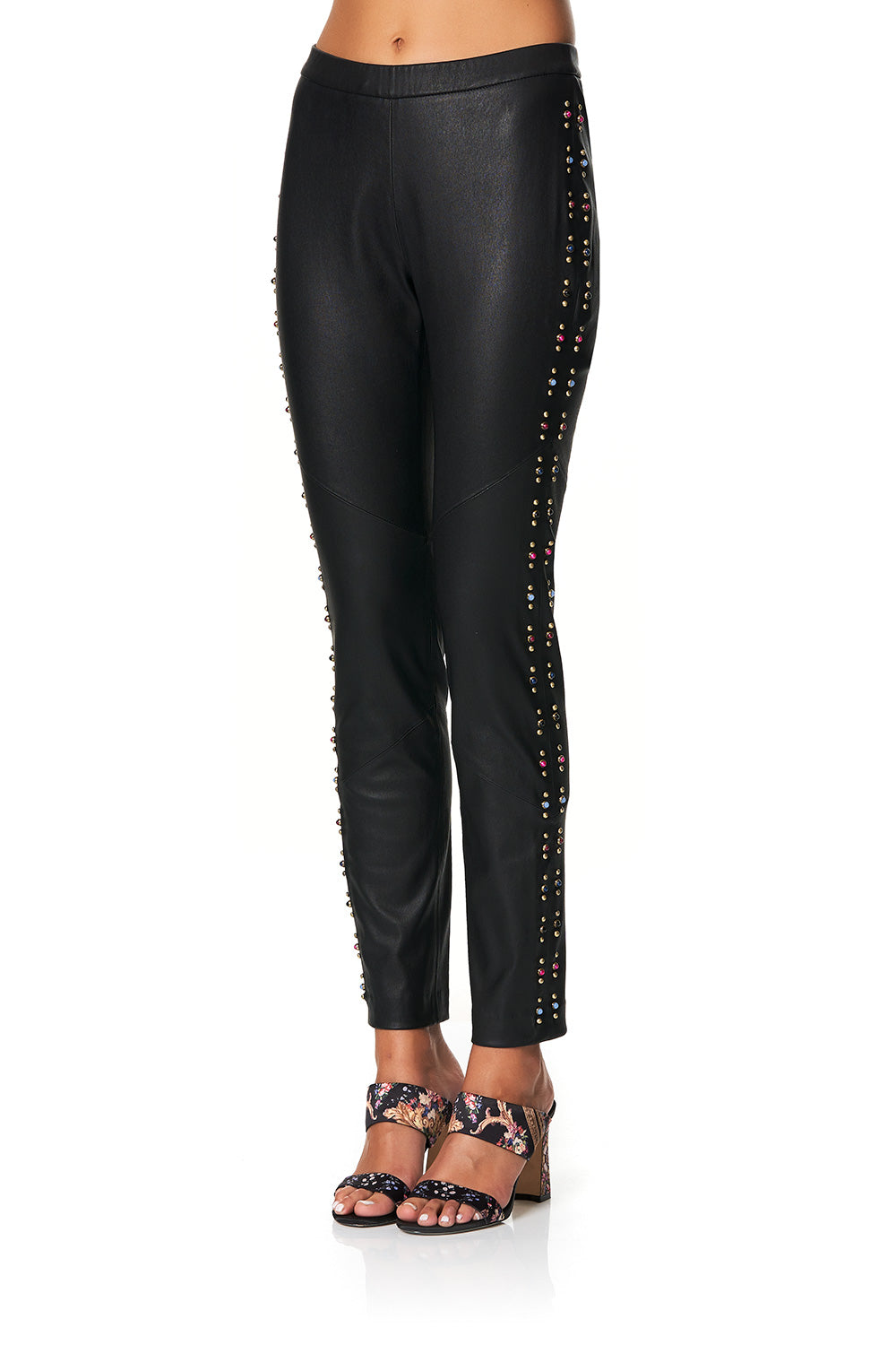 CAMILLA ELASTIC WAISTBAND SUEDE LEGGINGS HAUTE PROVINCIAL