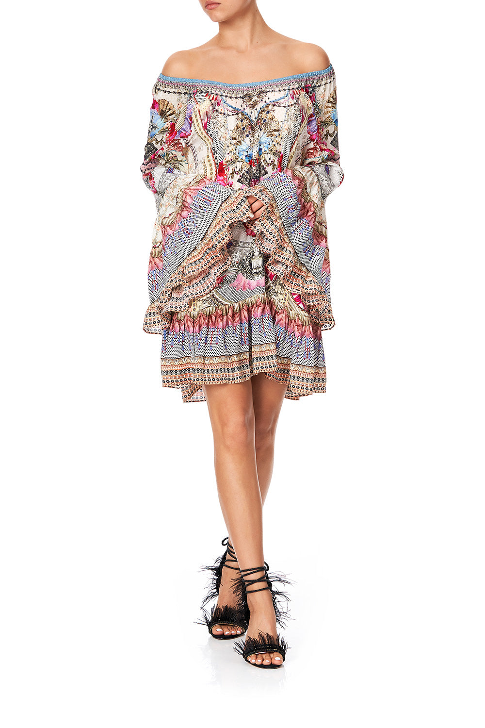 A LINE FRILL DRESS MONTMARTRE HEART