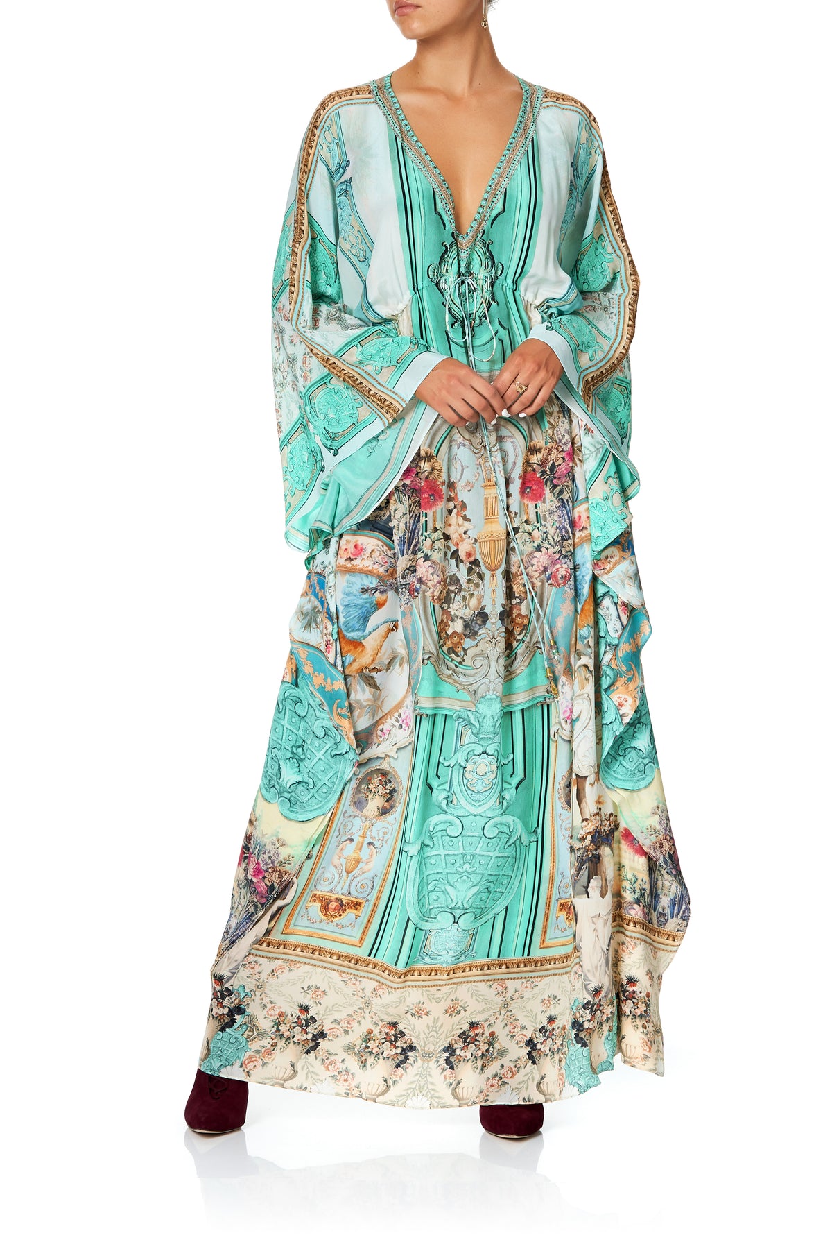 V-NECK KAFTAN WITH TIE WAIST I DREAM OF MARIE