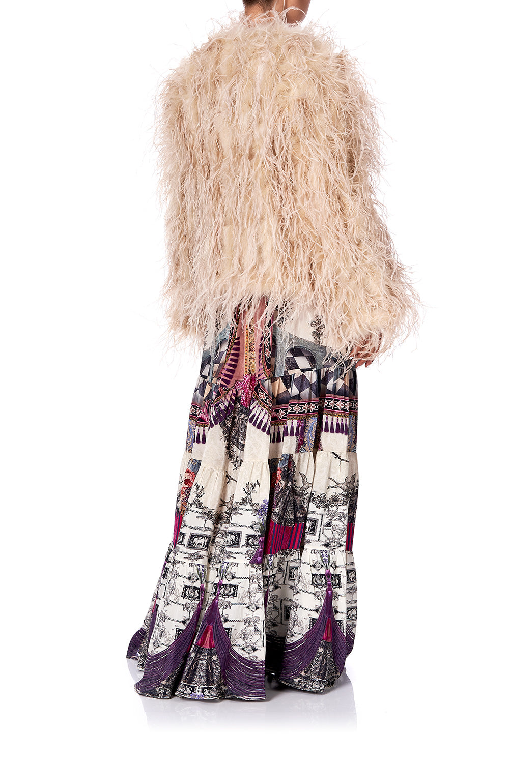 FEATHER JACKET VIOLET CITY