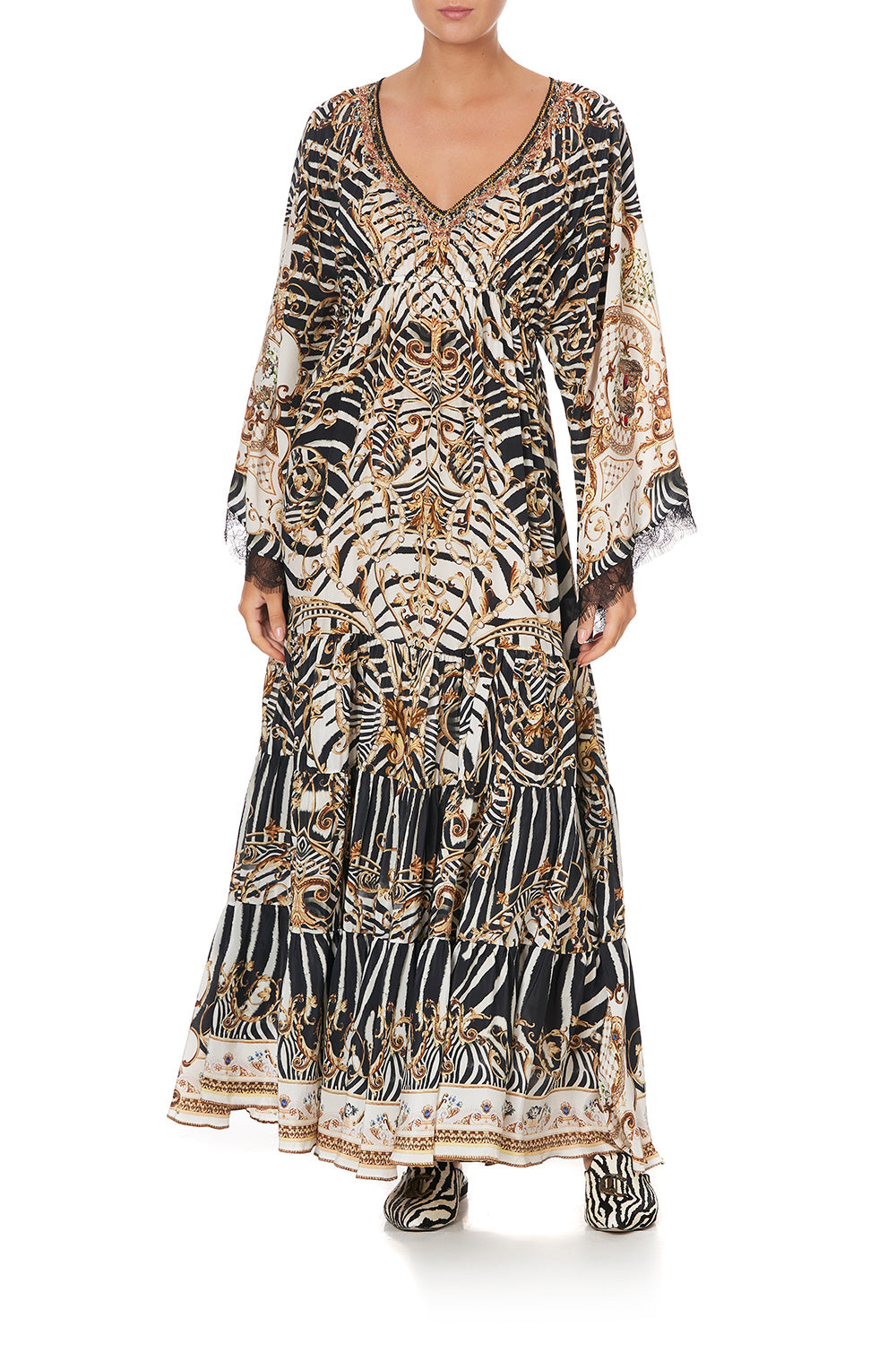 GATHERED PANEL DRESS NIGHT WAITING FOR DAY