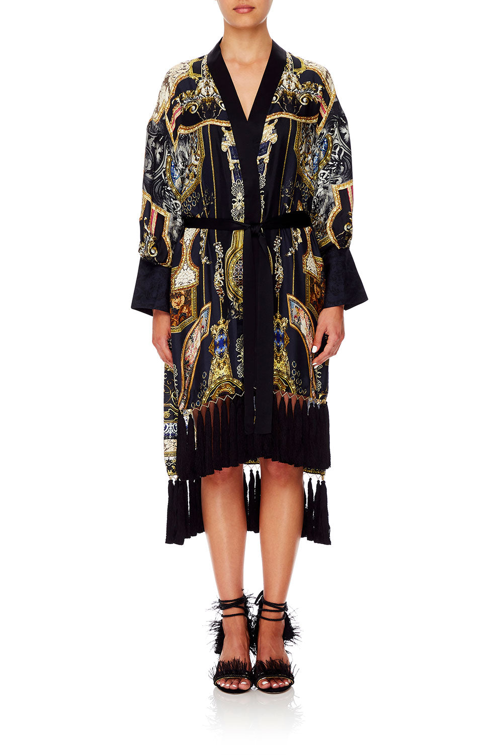 CAMILLA HIGH LOW HEM LAYER WITH CUFF MIDNIGHT MEETING