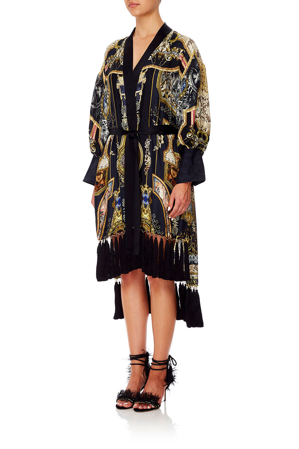 CAMILLA HIGH LOW HEM LAYER WITH CUFF MIDNIGHT MEETING