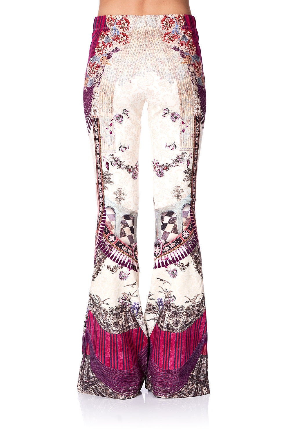 HIGH WAISTED FLARED TROUSER VIOLET CITY