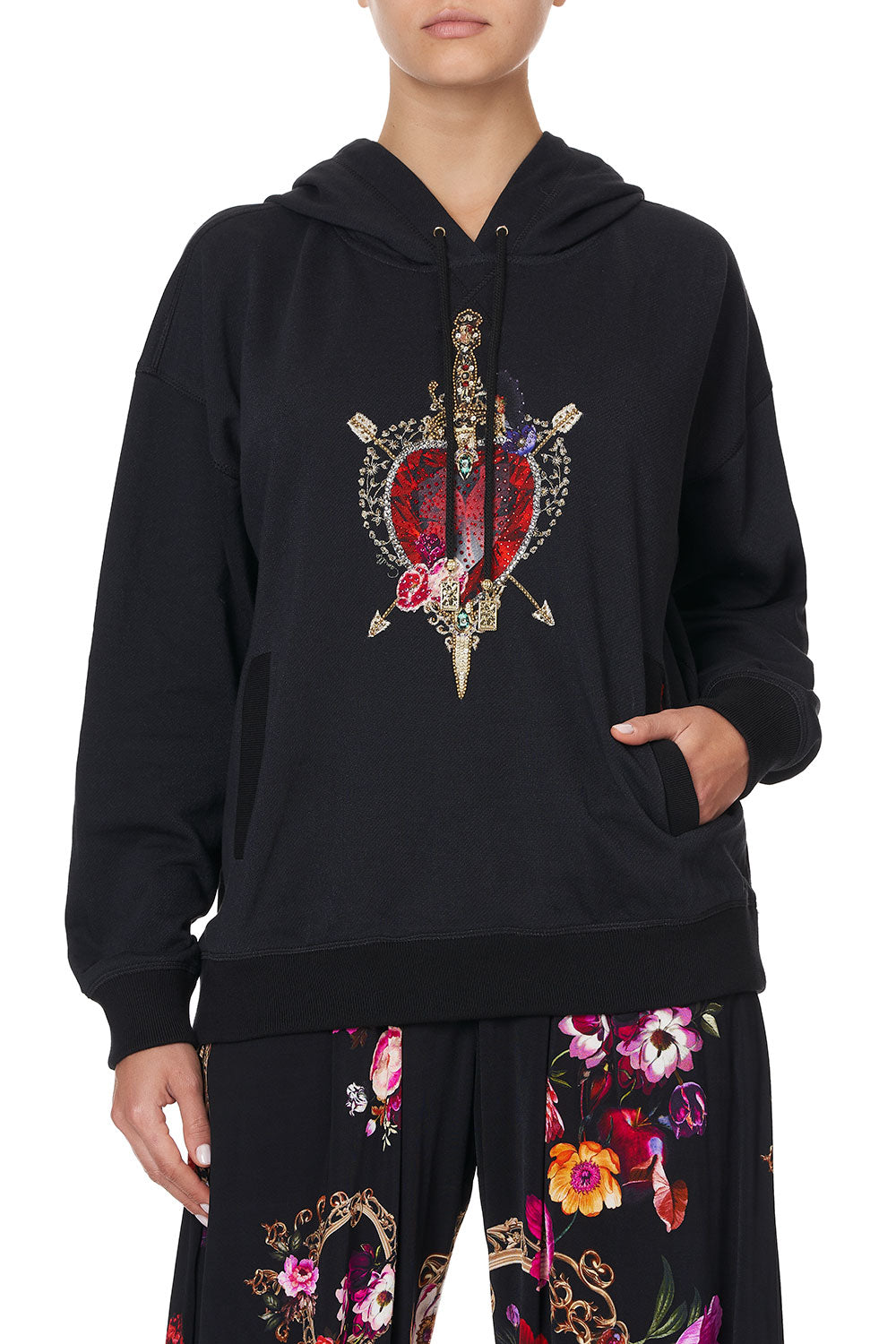 HOODIE WITH SIDE POCKETS MIRROR MIRROR