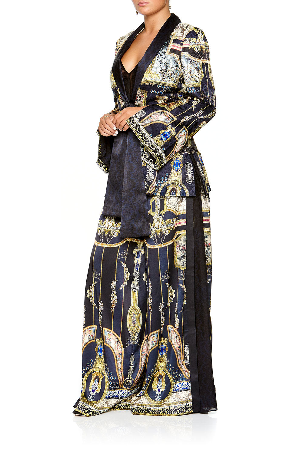 TIE FRONT JACKET MIDNIGHT MEETING