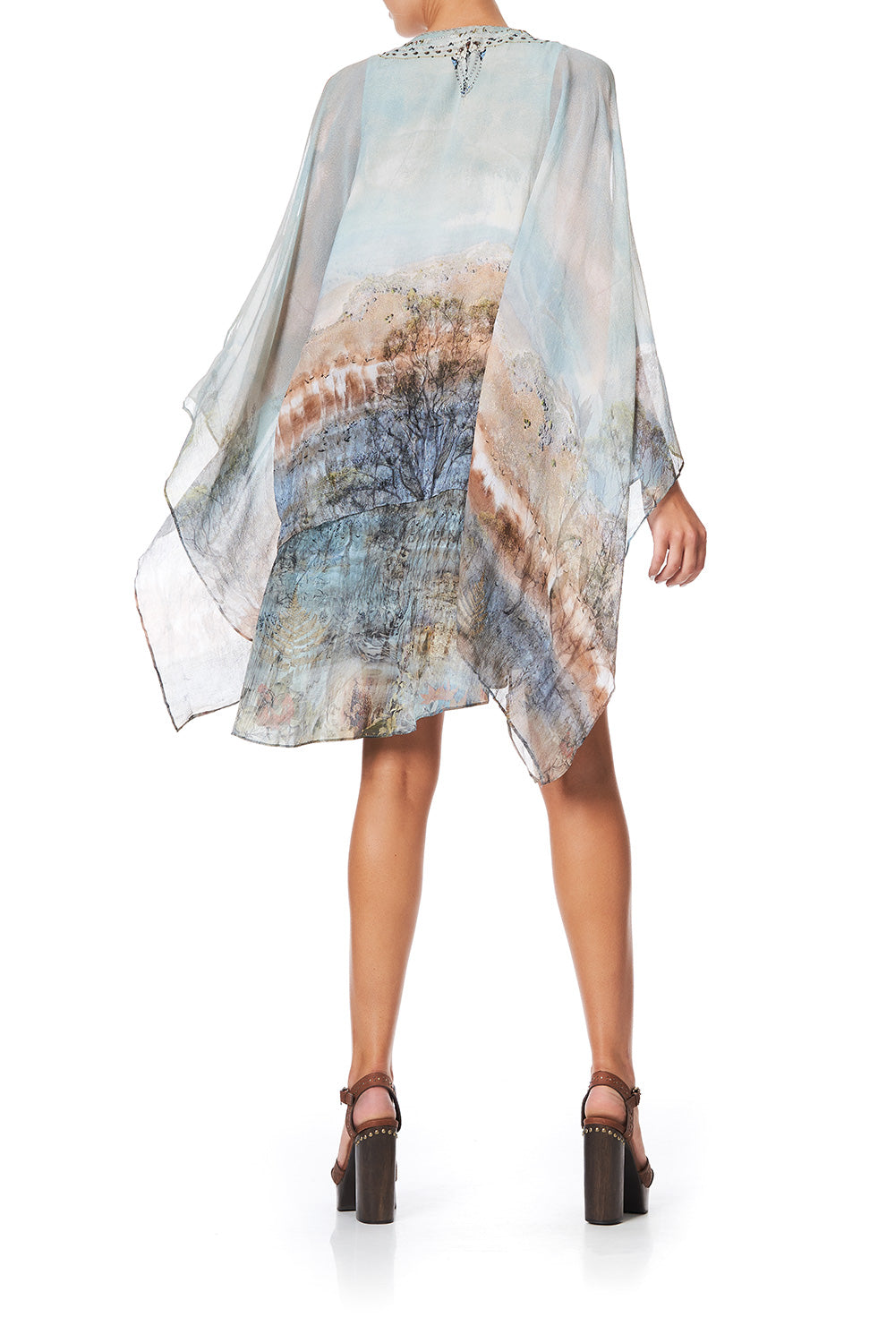 SHEER LAYERED DRESS WITH SPLIT COUNTRY DIARIES