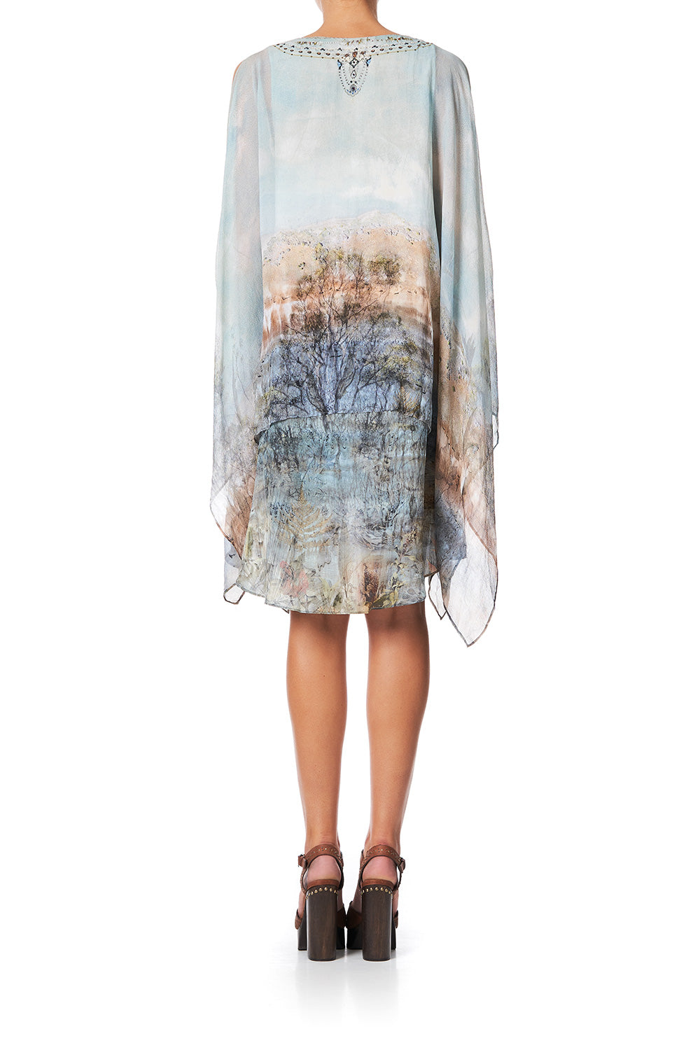 SHEER LAYERED DRESS WITH SPLIT COUNTRY DIARIES