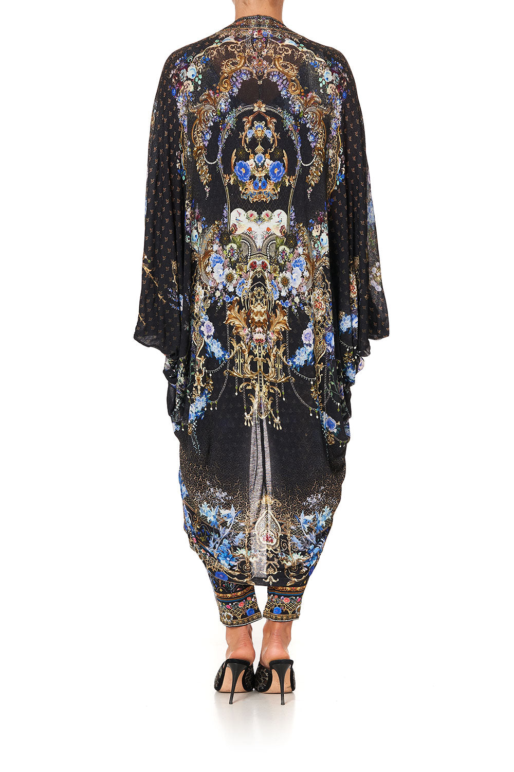 JERSEY BACK PANEL WITH SILK FRONT LONG LINE GATHERED LAYER PALACE PLAYHOUSE