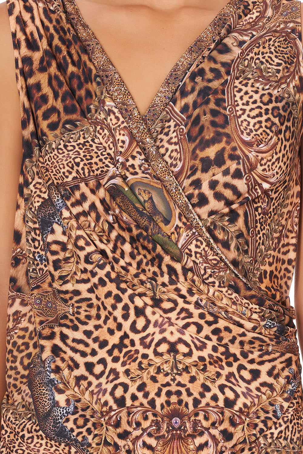 JERSEY DRAPED DRESS LADY LODGE