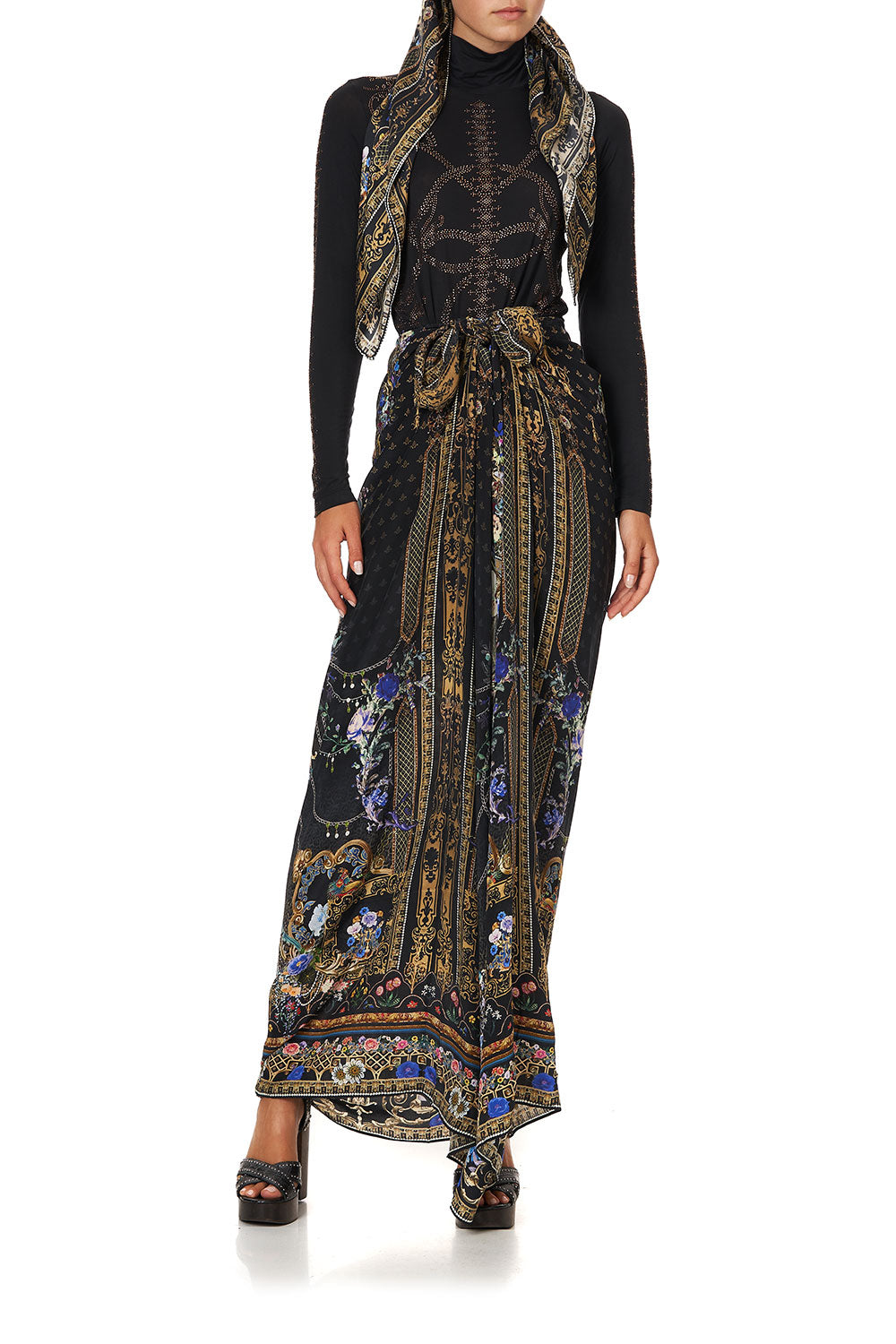 JERSEY TURTLENECK LUXE BLACK