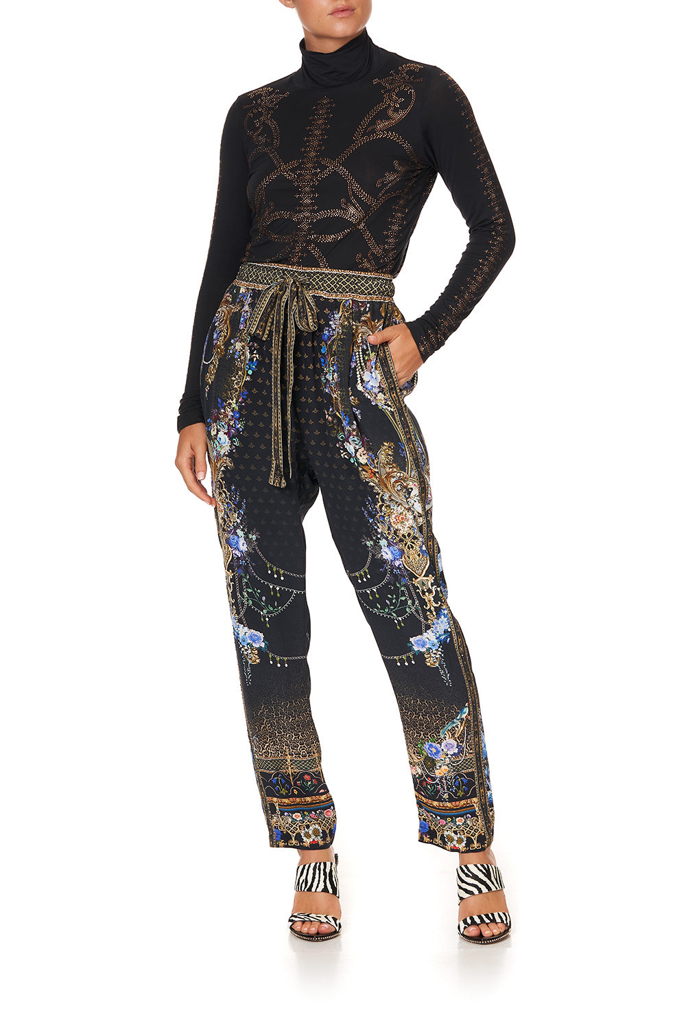 JERSEY TURTLENECK LUXE BLACK