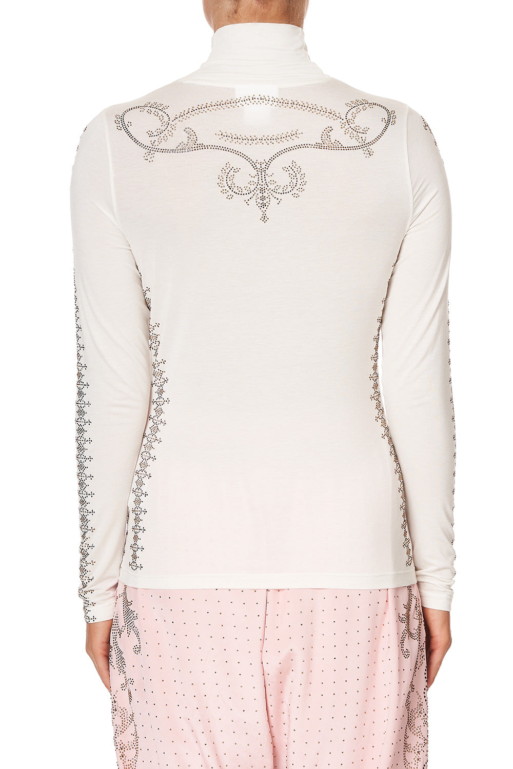 JERSEY TURTLENECK LUXE CREAM