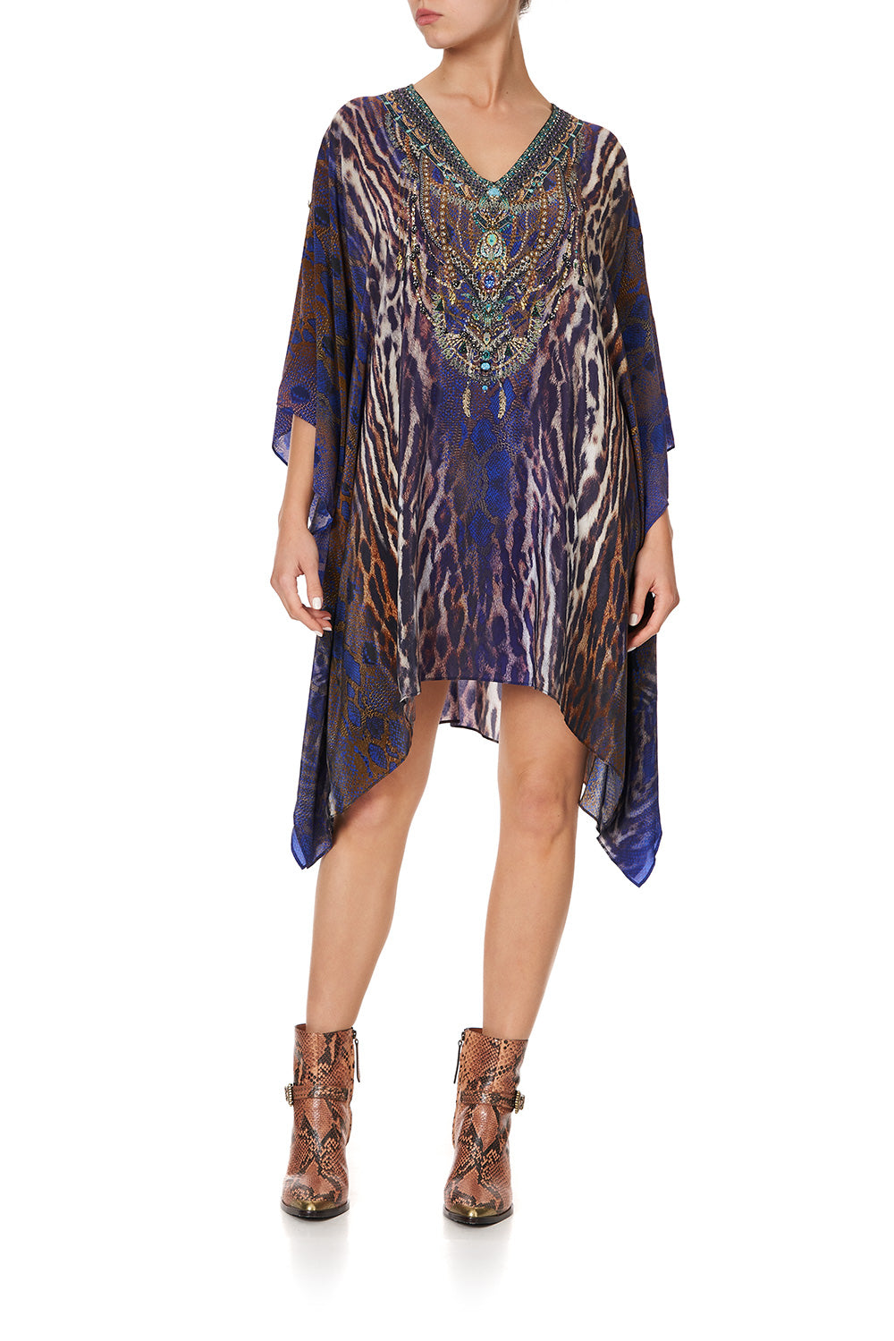 KAFTAN WITH BUTTON UP SLEEVES KOMODO QUEEN