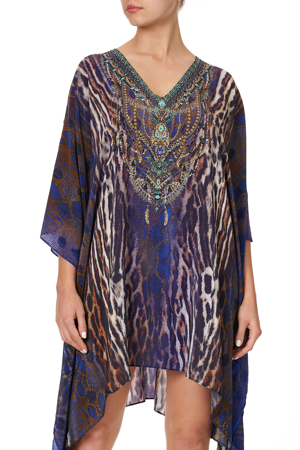 KAFTAN WITH BUTTON UP SLEEVES KOMODO QUEEN