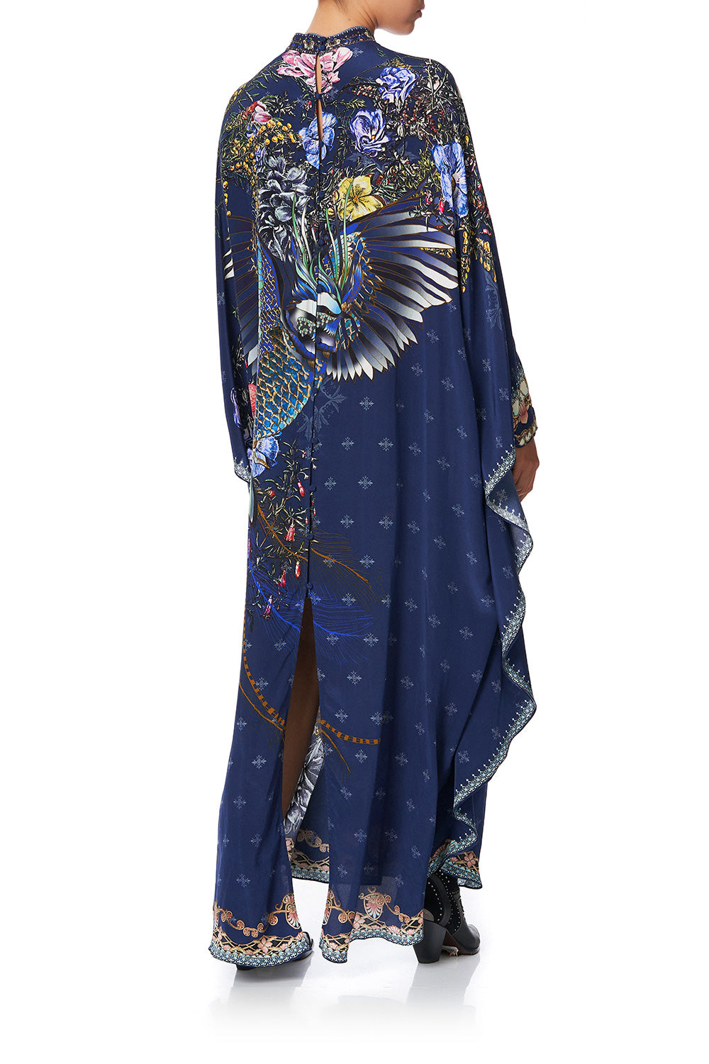 KAFTAN WITH HIGH COLLAR STAND SOUTHERN TWILIGHT