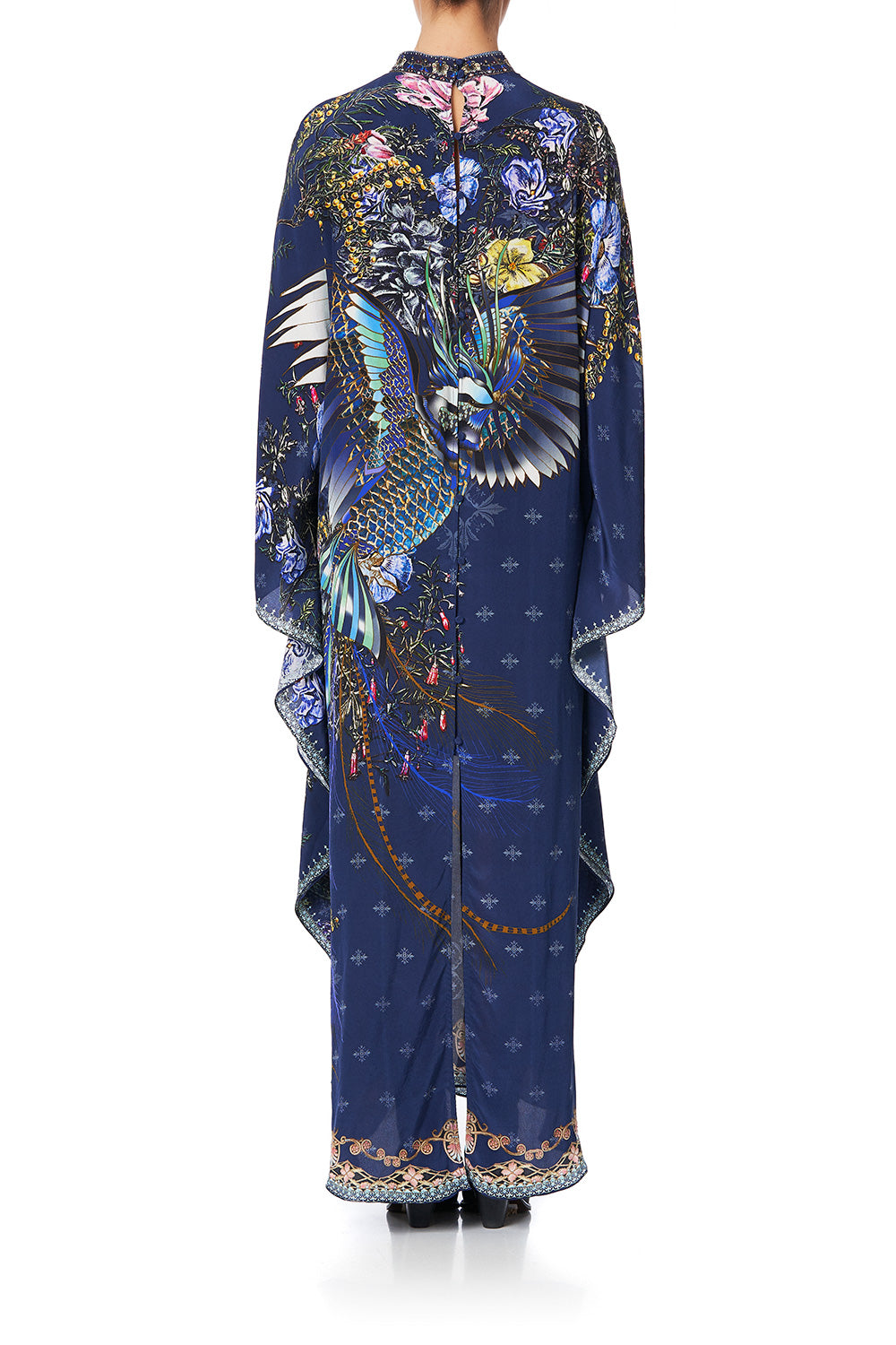 KAFTAN WITH HIGH COLLAR STAND SOUTHERN TWILIGHT