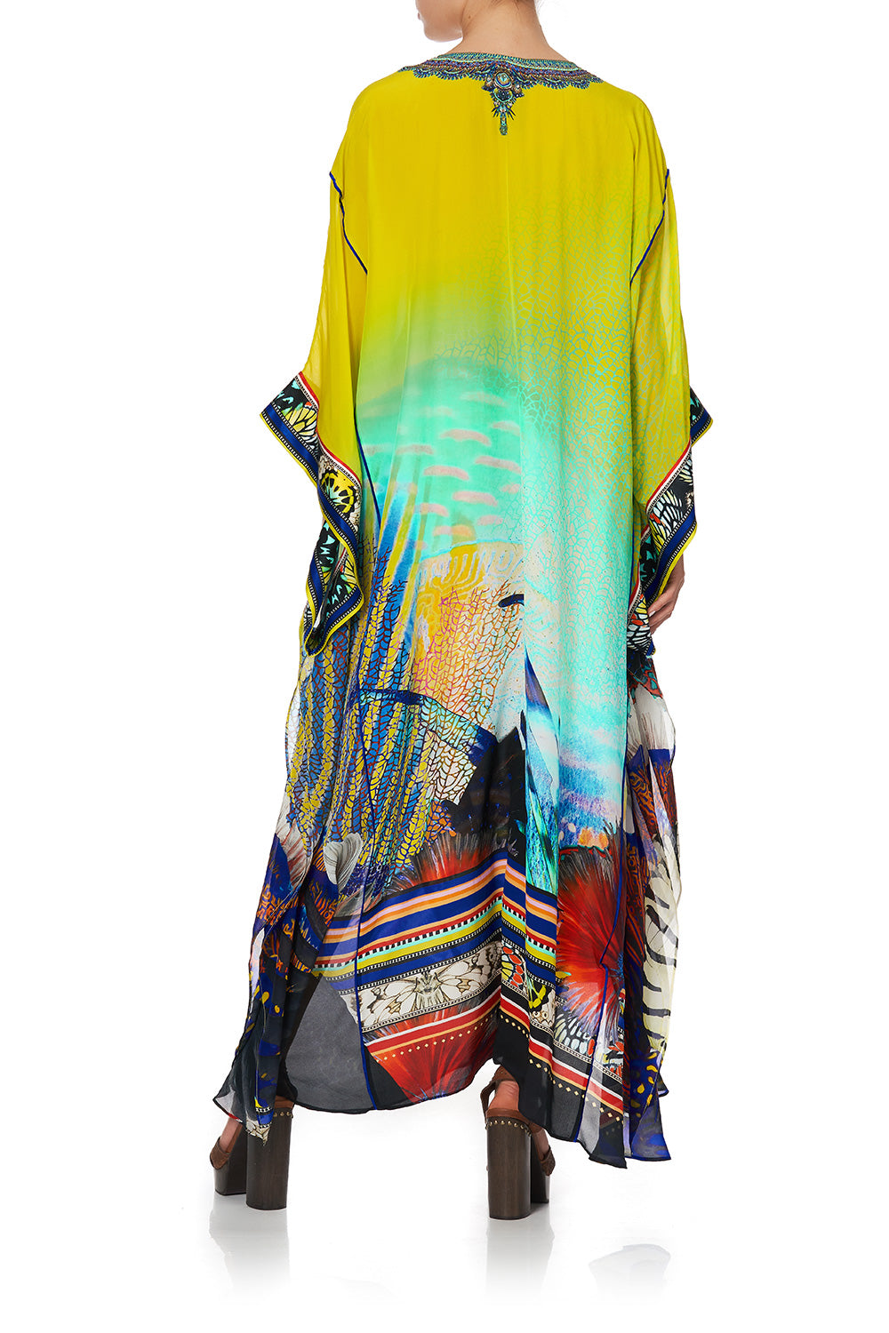 KAFTAN WITH SHEER SLEEVE SOUTHERN MERMAID